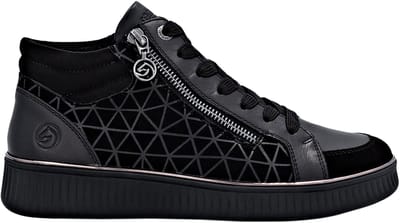 Hoge sneakers van Goatsuede-leer