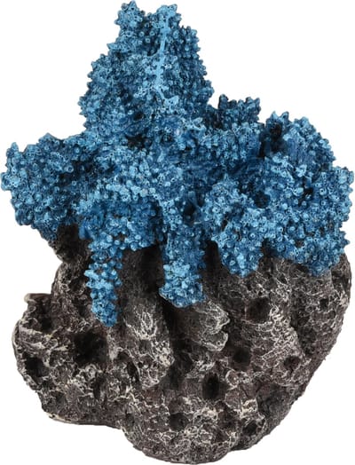 Flamingo - Aquarium Floralia koraalrots - Blauw - 10 x 8 x 15 cm
