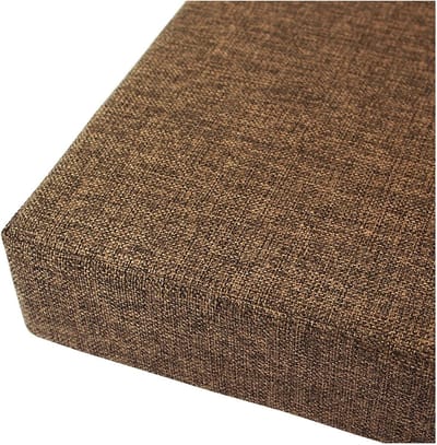Bank Kussen - Zitkussen Buiten - Buiten Zitten - 10cm Dikke Vulling - 120x40x10cm - Donkerbruin