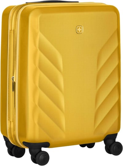 Hardside Koffer - Reiskoffer Trolley - Veilig Reizen - Lichtgewicht Ontwerp - 54 cm Hoog - Geel