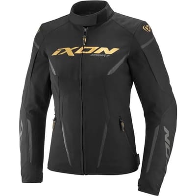 Ixon Striker 2 Lady Zwart Goud Waterdichte Textiele Motorjas - Jas