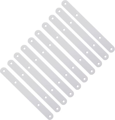 10 stuks SOTECH Meubelverbinder Lengte 200 mm Metalen Verbindingsband, Houtverbinder voor tweedelige Meubelfronten, Vlakverbinder, Verzinkt staal