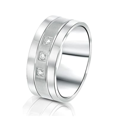 Lucardi Dames Vriendschapsring Aruba - Ring - Cadeau - Staal - Zilverkleurig