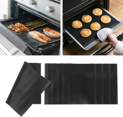 Anti-Aanbak BBQ Grillmatten Set van 5 | Herbruikbare Grillmat voor Houtskool- en Elektrische Grill