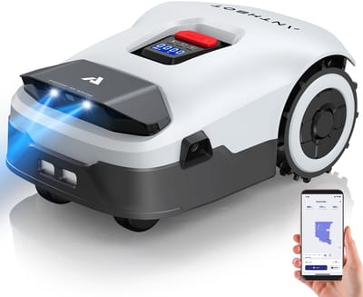 Anthbot Genie 3000 – Slimme Robotmaaier – Automatische Grasmaaier – Tuinmaaier – Maaier – Draadloos 4G/Bluetooth/WiFi – RTK GPS & 4 Camera’s – Obstakeldetectie – App- en Handbediening – IPX6-waterdicht – Stil – Tot 3000 m² – Multi-zone