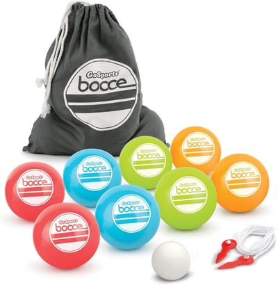 Achtertuin Jeu de Boules Set - Buiten Spel - Recreatief Spelen - Zachte Rubberen Ballen - 90mm Ballen - Meerdere Kleuren