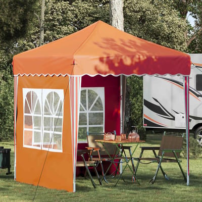 vidaXL - Pop-up - Feesttent - 195 - x - 195 - x - 245 - cm - Oranje - Oxford - Stof