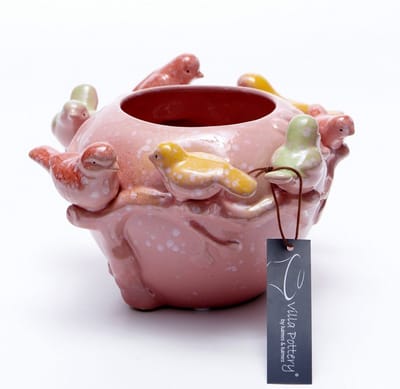 Vaas - Villa Pottery - Decoratie - Woondecoratie - porselein - waterdicht - Chico 1_2 Pink