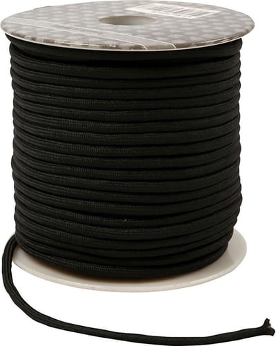 Creotime Macramé koord, dikte 4 mm, zwart, 40 m