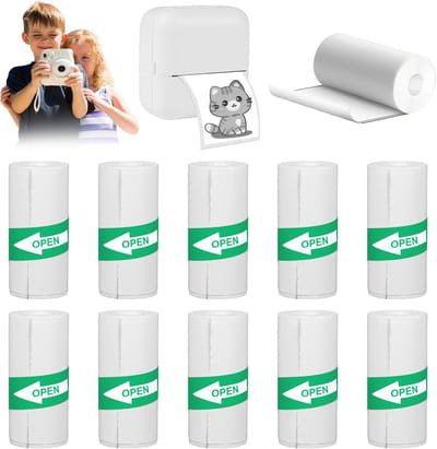 Thermisch Papier - Mini Printer Rollen - Foto's Printen - Zonder Inkt - 10 Rollen 57x25mm - Wit
