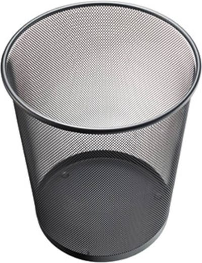 Helit the circle network H2518595 Prullenbak 15 l (Ø x h) 265 mm x 280 mm Metaal Zwart 1 stuk(s)