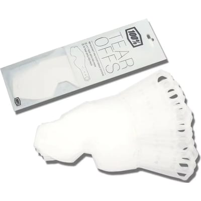 Verpakking van 20 wegwerp helmvisiers standaard 100% Racecraft/Accuri/Strata
