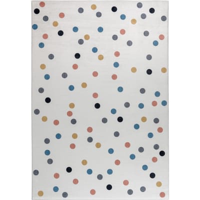 Muratap Kindervloerkleed stippen multi wasbaar antislip- 120x170 cm
