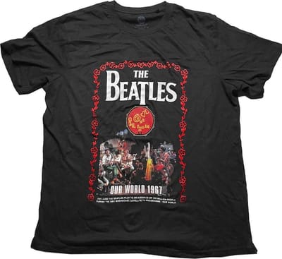 The Beatles - Our World 1967 Heren T-shirt - M - Zwart