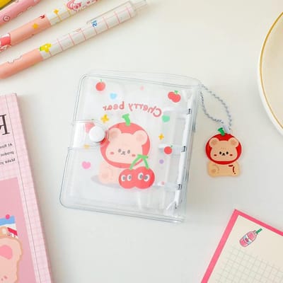 Fotokaart Binder - Mini Album - Kaarten Verzamelen - Holle Cover Ontwerp - 40 Zakken - Wit