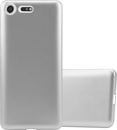 Cadorabo Hoesje geschikt voor Sony Xperia XZ PREMIUM in METALLIC ZILVER - Beschermhoes gemaakt van flexibel TPU silicone Case Cover