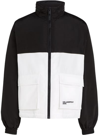 Karl Lagerfeld Jeans Blocked Gewatteerde Jas Zwart S Man