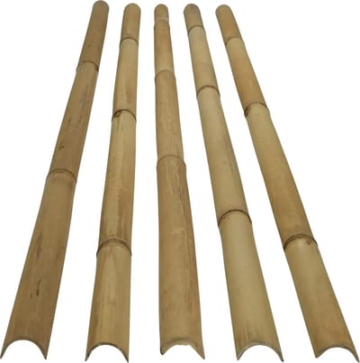 Masters of Bamboo® Halfronde Bamboepaal Tali - 100 cm - Ø 6-8 cm