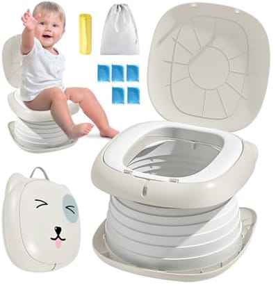 Opvouwbare Toiletbril voor Kinderen - Compact en Draagbaar, Perfect voor Reizen en Camping