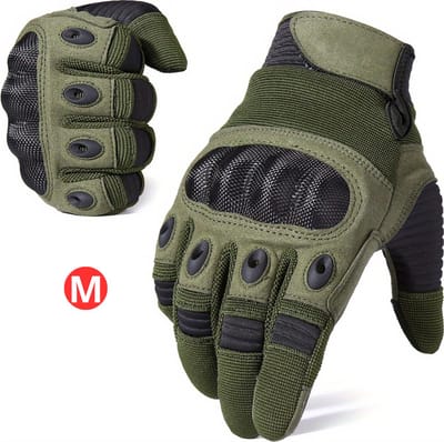 Bovista Airsoft Handschoenen - Tactical - Tactical Gloves - Leger - Tactical Handschoenen Hardknuckle - Paintball - Militaire - Touchscreen - Groen M