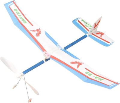 Vliegtuig Speelgoed - Glijvliegtuig Rubberband - Outdoor Activiteiten - Realistisch Ontwerp - 50 x 8 x 2 cm