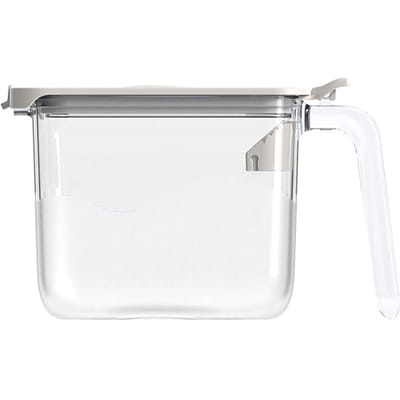 Boîte à épices de cuisine avec poignée cuillère récipient à assaisonnements scellé bocaux à condiments en plastique transparent sel