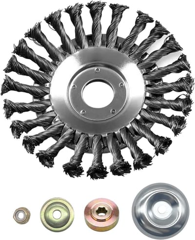 Allecto Plus - Roestvrijstalen Onkruidborstel voor het Effectief Verwijderen van Onkruid en Mos - 255 x 254 mm