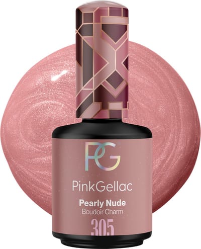 Pink Gellac Gellak - 305 Pearly Nude 15ml - Nude Gel Nagellak - Gellac - Gel Nagels Producten