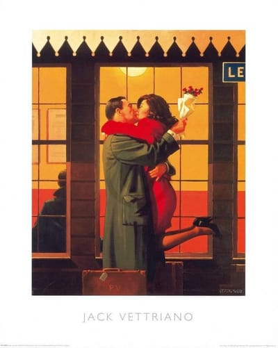 Kunstdruk Jack Vettriano - Back Where You Belong 40x50cm