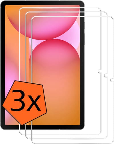 Screenprotector - 3 Stuks - Geschikt voor Samsung Galaxy Tab S10 FE - Extra Sterk - Gehard Glas - Beschermglas - Tempered Glass - Screen Protector