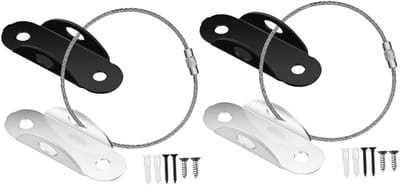 Meubelbeveiliging - Anti-tip riemen - Kinderen beschermen - Verbrede basis - 4 stuks - Zilverkleurig