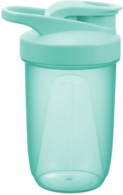 Premium Protein Shaker Wave Shaker voor het mixen van diverse ingrediënten, homogene shakerfles voor eiwitshakes, gemakkelijk schoon te maken, duurzaam en veilig, 300 ml,groente