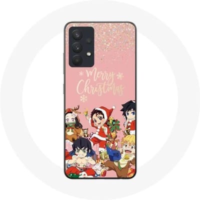 Coque pour Samsung Galaxy A13 4G / A13 4G Lite Demon slayer merry christmas affiche Anime Manga