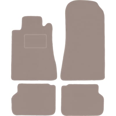 Beige velours matten voor: Mercedes CL W140 coupé (1991-1998)