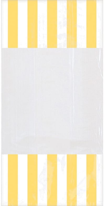 Amscan Feestzakjes Streep 24,8 X 12,8 Cm Geel 10 Stuks