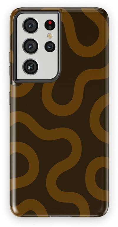 DripCase Motion Flow Tough Hoesje Samsung Galaxy S21 Ultra | Backcover met Mag | Trendy Design | Valbescherming | Fluid Roots