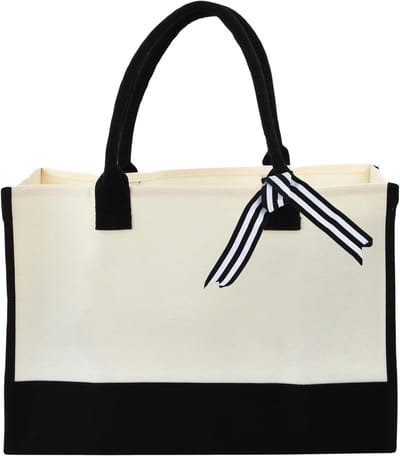 Duurzame Jute Tas voor Vrouwen - Herbruikbare Strand- en Winkeltas met Grote Capaciteit, 43 x 30 x 20 cm, Perfect voor Dagelijkse Boodschappen en Persoonlijke Stijl