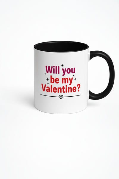 Valentijn Mok 'Will You Be My Valentine?' | Romantisch Cadeau voor Valentijnsdag