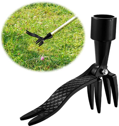 Dailygoods- Onkruidtrekker Sterk en Duurzaam - Handmatig Onkruidverwijderingsgereedschap - Onkruidsteker met 4 Klauwen - Tuin/Patiotool - Aluminiumlegering - Eenvoudig te Gebruiken - Onkruidverwijderaar