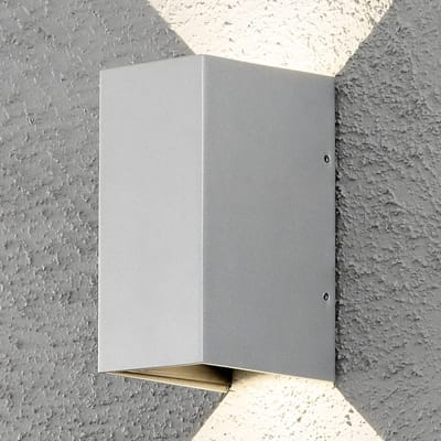 Konstsmide Cremona LED 2x 3W - Wandlamp flush verstelbaar - 230V - 3000K - grijs