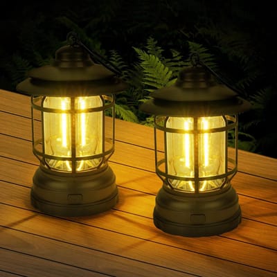 White-Label® Kampeerlamp - Camping Lamp - Kampeer Lantaarn - Noodlamp Oplaadbaar