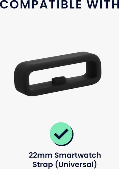 kwmobile 10x Horloge band lusje geschikt voor 22mm Smartwatch Strap (Universal) lus bandje voor Fitness tracker en smartwatch van silicone - meerkleurig