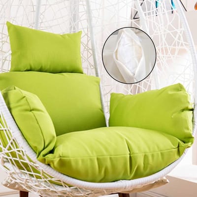 Hangstoel Kussen - Egg Chair Kussen - Buiten Ontspannen - Waterdicht Krasvast - Met Hoofdsteun
