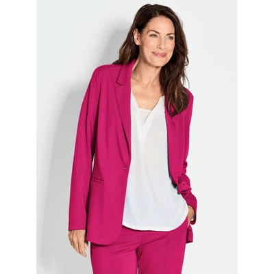Lichte jersey blazer met uitstekende bewegingsvrijheid - roze - Gr. 38 van Goldner Fashion