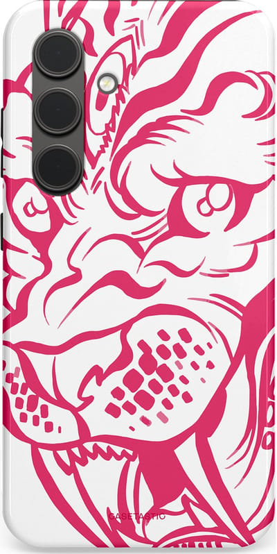 Casetastic Hoesje Geschikt voor Samsung S24 - Stijlvolle Beschermende Duo-layer Case - Scherpe Strepen