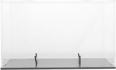Acryl Display Case - Voetbal Vitrine - Verzamelingen Tonen - Stabiele Zwarte Basis - 31.8 x 19 cm - Transparant