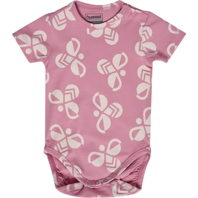 Hummel kinderbody met korte mouwen Hmlmini Bold Bee Aop S/S 232482