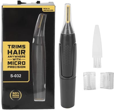 Dailygoods - Tondeuse - Gezichtshaartrimmer - Pijnloos en nauwkeurig - Compact formaat - Neus- en oortondeuse - Geschikt voor gevoelige huid - Wasbare