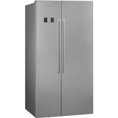 SMEG Vrijstaand koelkast Koelkast, Universeel, Side by Side, Vrijstaand , Inox Look