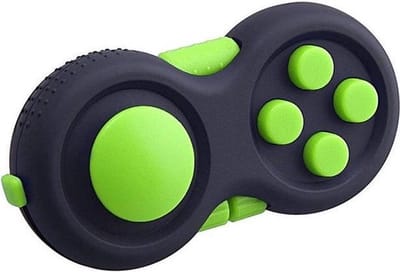 Fidget pad - Calm pad - Tik tok - Fidget cube - Pop it - Friemelkubus - Fidget toys - Fidget toy - Simple dimple - Antistress - Speelgoed - Stress verlagend - Joystick - Gratis koord - Groen